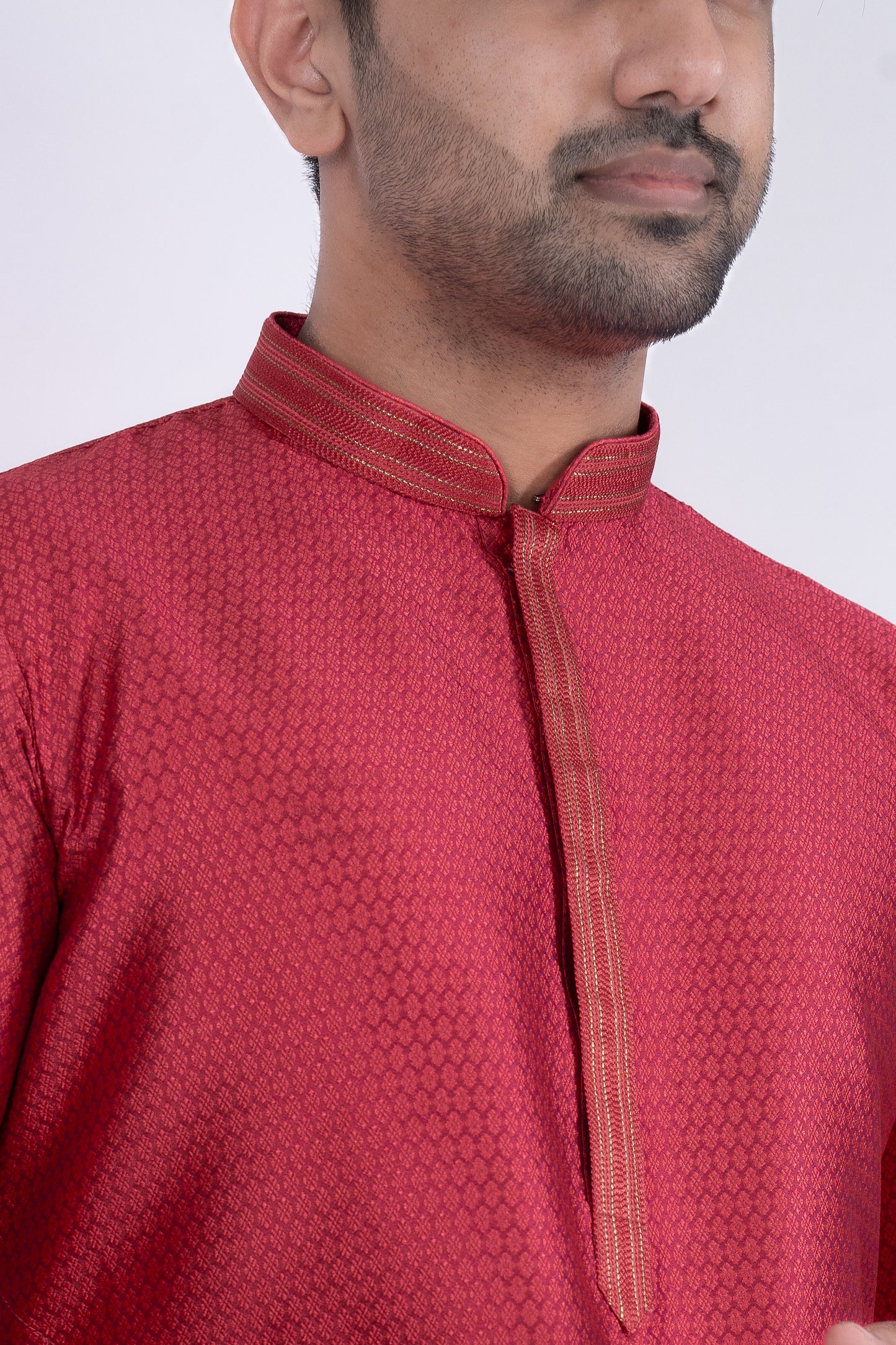 Fancy Kurta - Pink Red