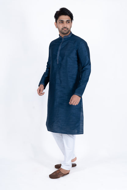 Fancy Kurta - Navy