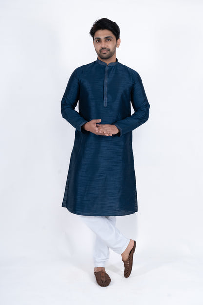 Fancy Kurta - Navy