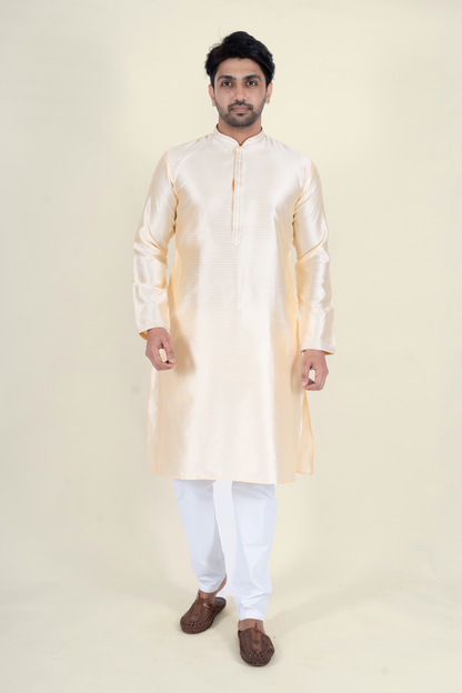 Fancy Kurta - White