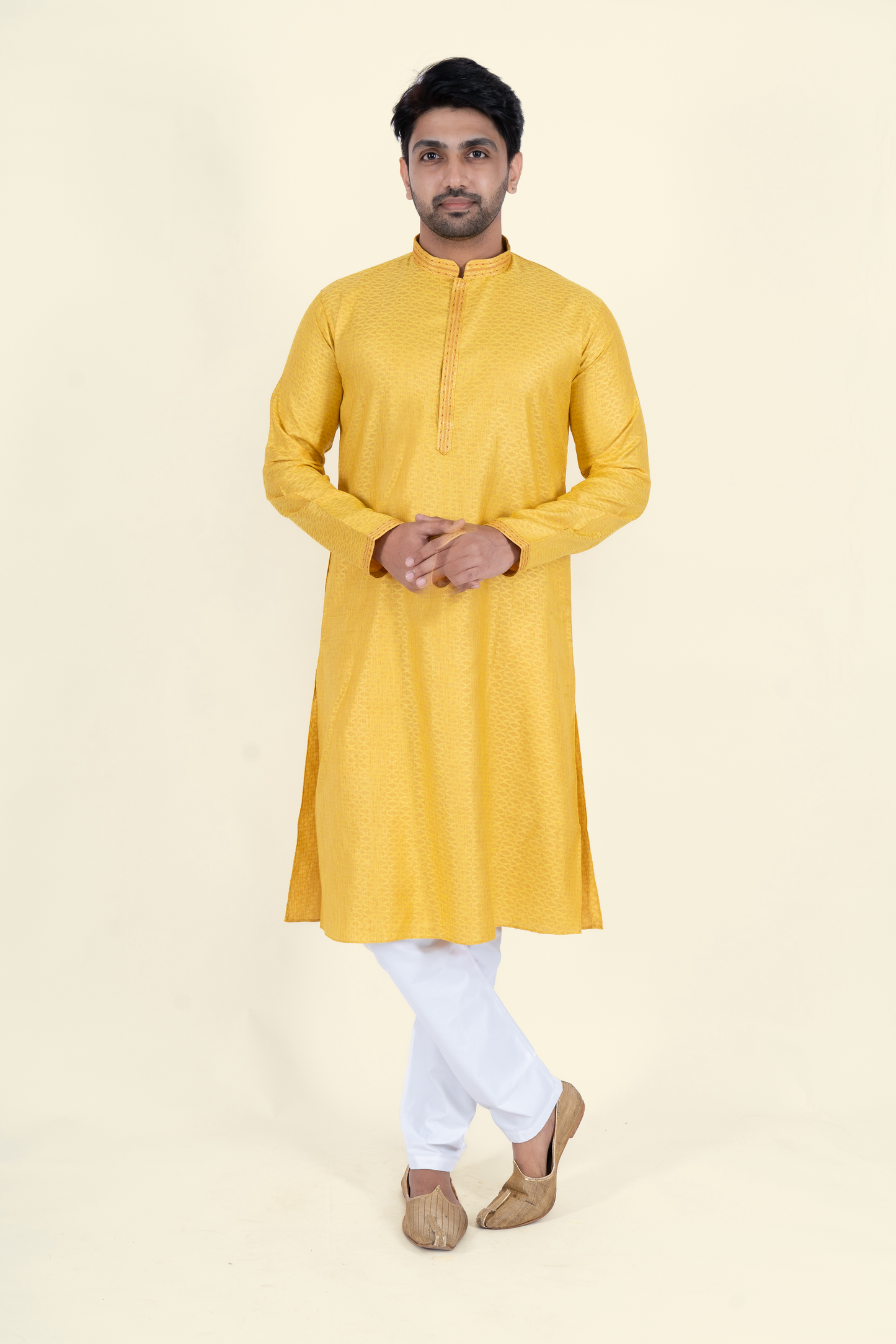 Fancy Kurta - Yellow