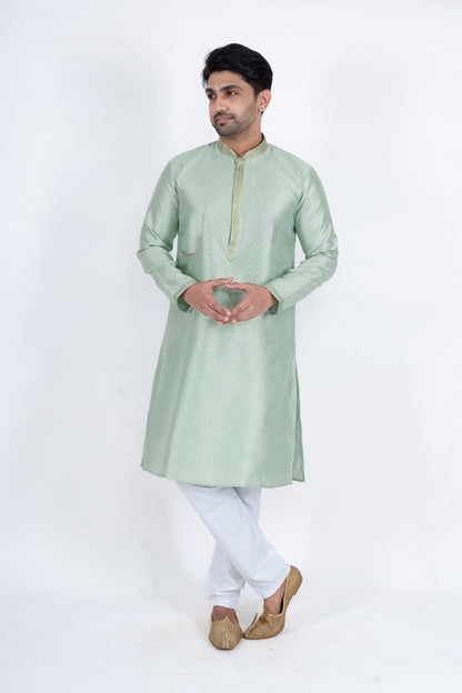 Fancy Kurta - Mint Green